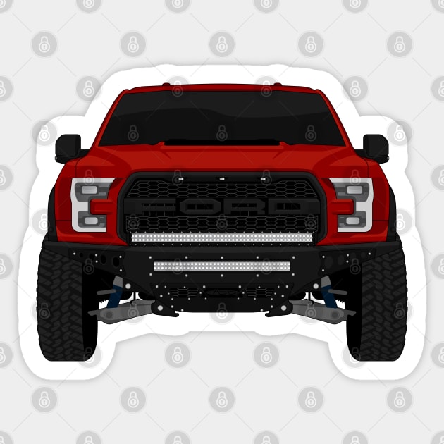 RAPTOR DARK-RED Sticker by VENZ0LIC